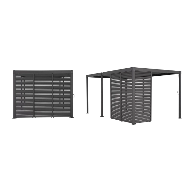 Panel Żaluzjowy Stały 93 cm - Pergola tarasowa MIRADOR Solid 80 i Basic 88 - Antracyt